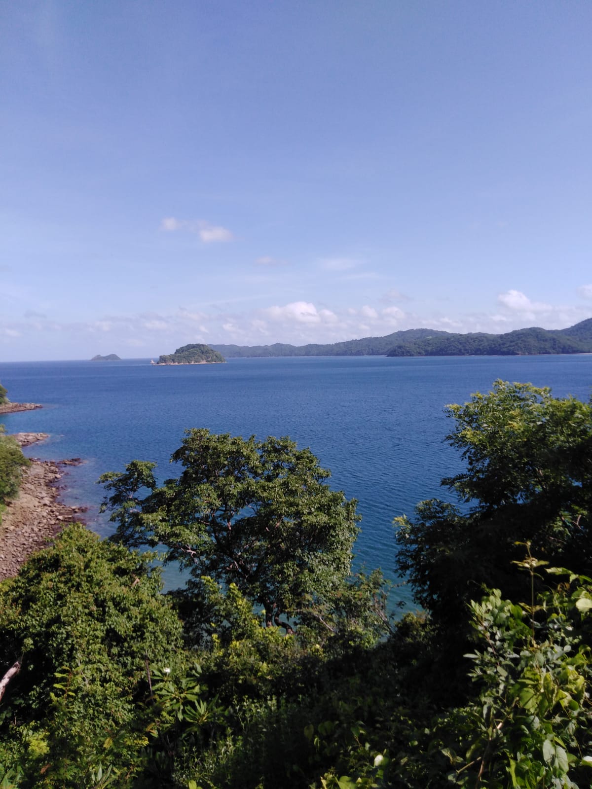 Vista al Pacífico desde la finca en Cuajiniquil